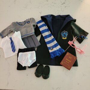 Deluxe Harry Potter Inspired Complete Wizarding School Uniform for 18 Inch Dolls